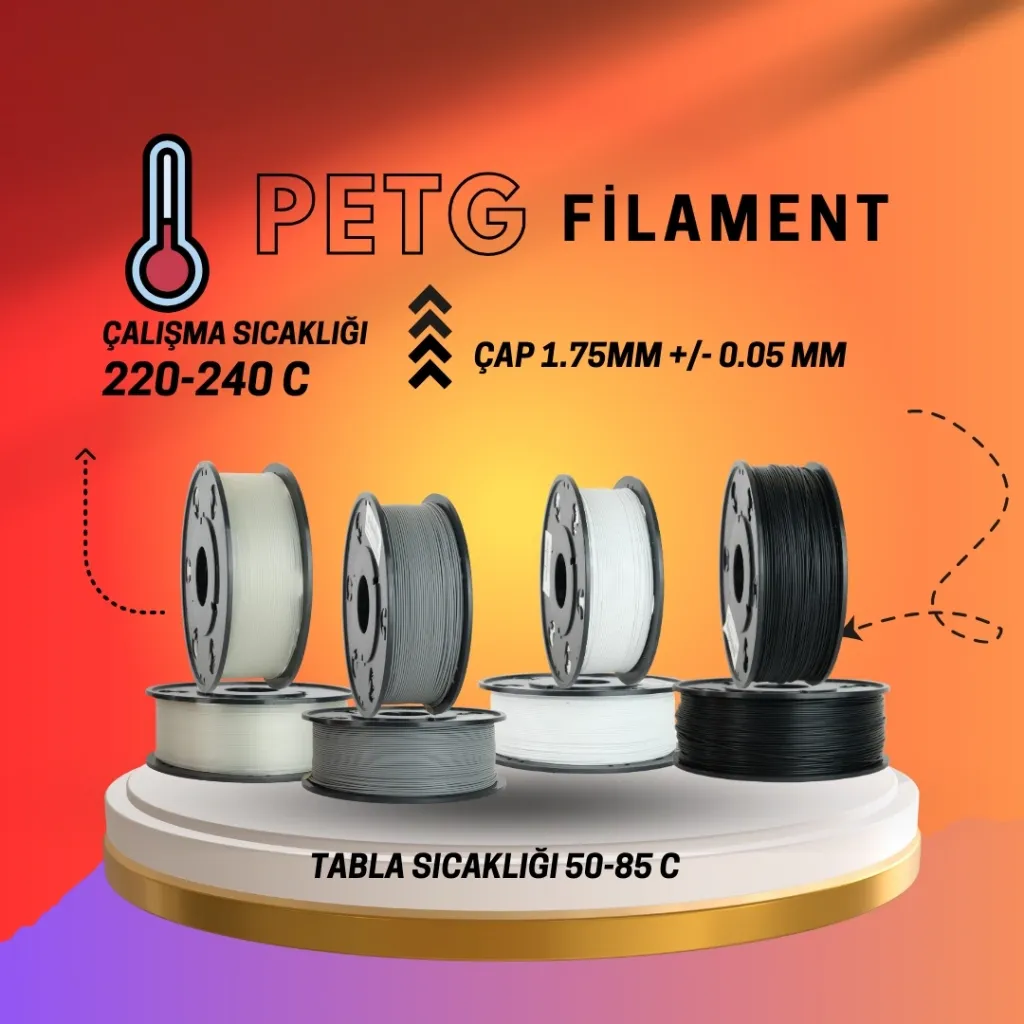 PETG Filament Nedir? Avantajları, Dezavantajları ve Kullanım Rehberi