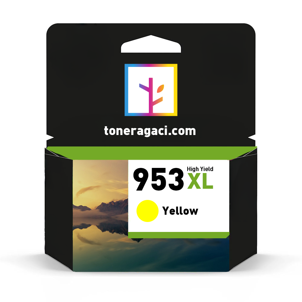 Hp 953XL-F6U18AE Sarı Muadil Kartuş Yüksek Kapasiteli