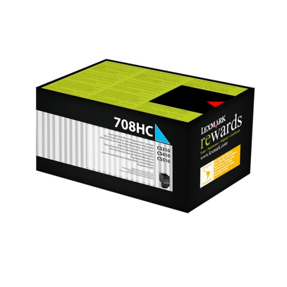 Lexmark CS310-70C8HC0 Mavi Orjinal Toner Yüksek Kapasiteli
