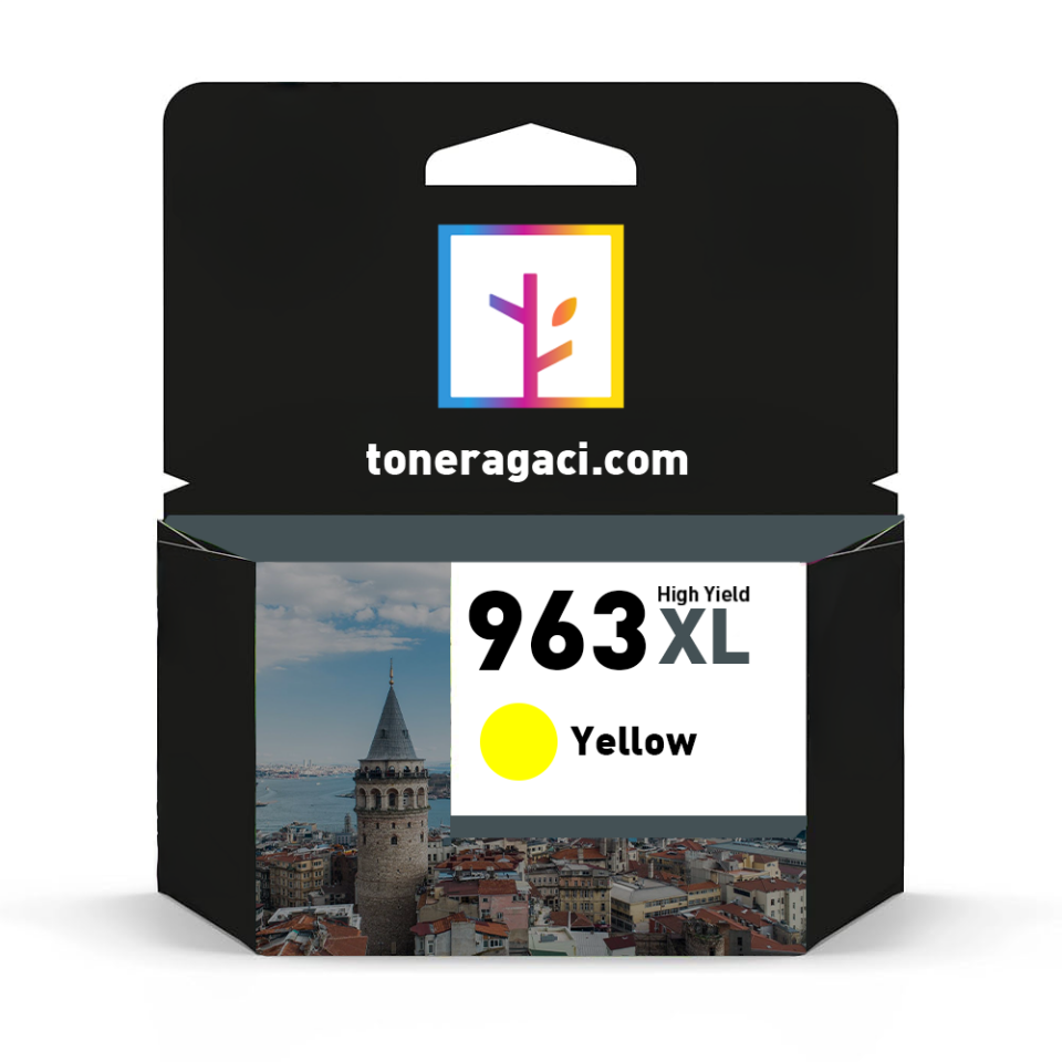 Hp 963XL-3JA29AE Sarı Muadil Kartuş Yüksek Kapasiteli