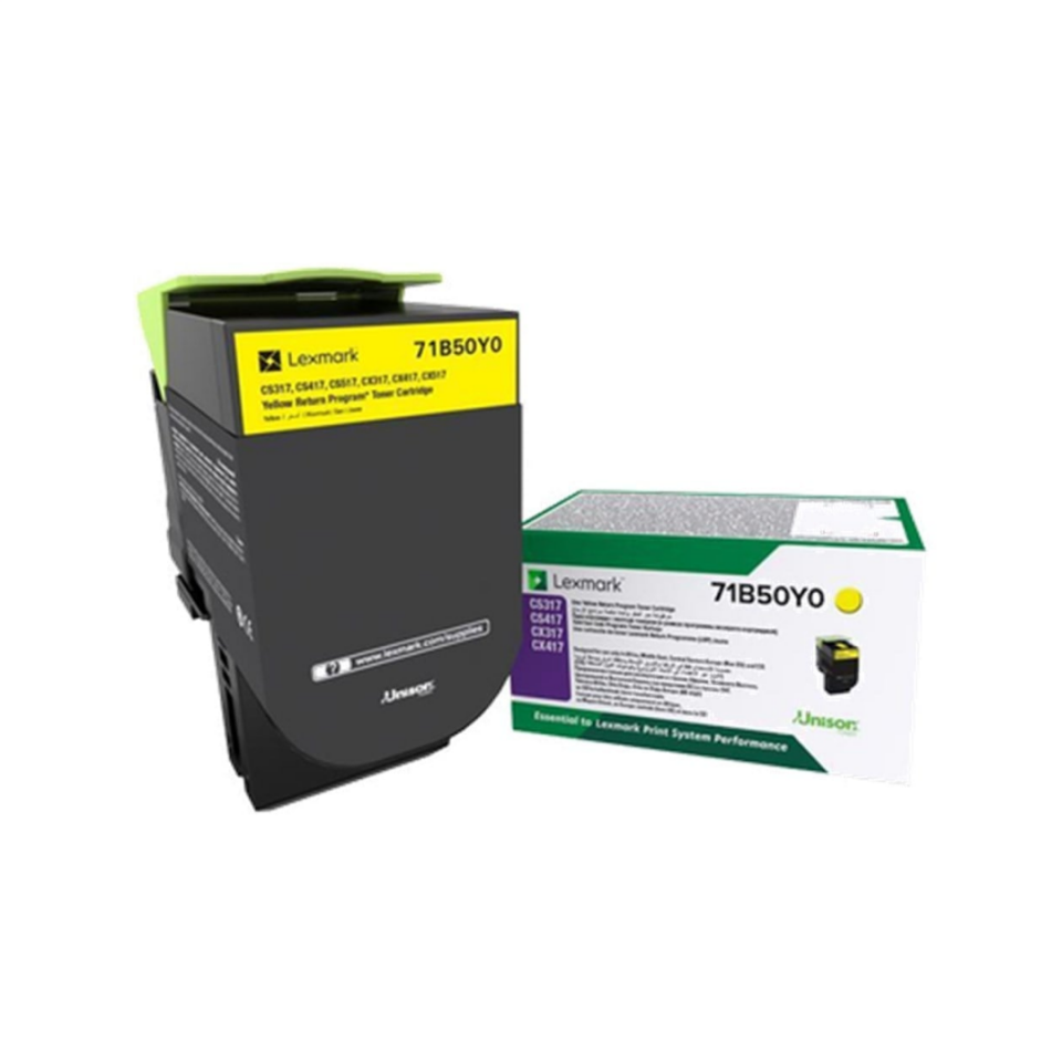 Lexmark CS317/CX317-71B50Y0 Sarı Orjinal Toner