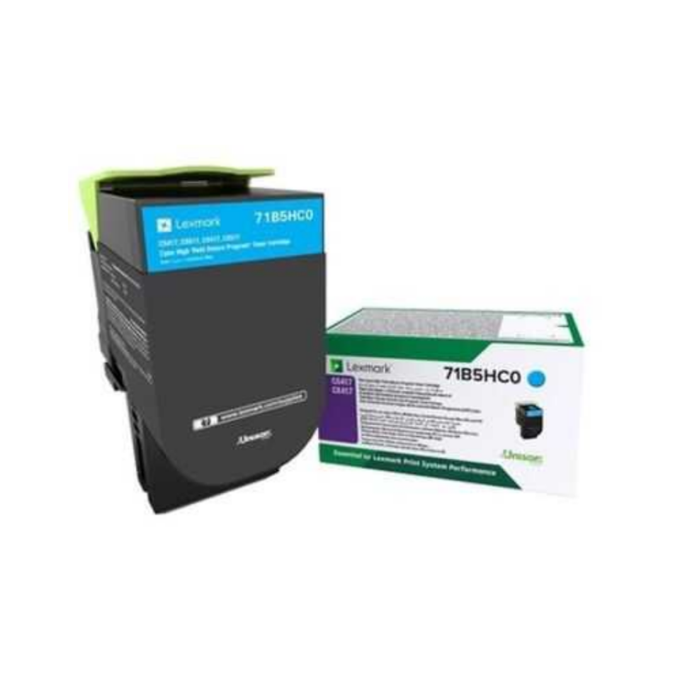 Lexmark CS417-71B5HC0 Mavi Orjinal Toner Yüksek Kapasiteli