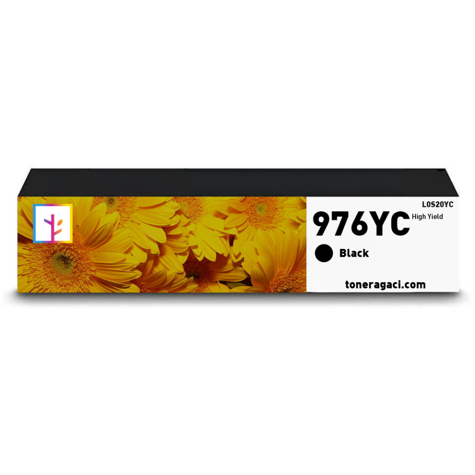 Hp 976YC-L0S20YC Yüksek Kapasiteli Muadil Siyah Kartuş