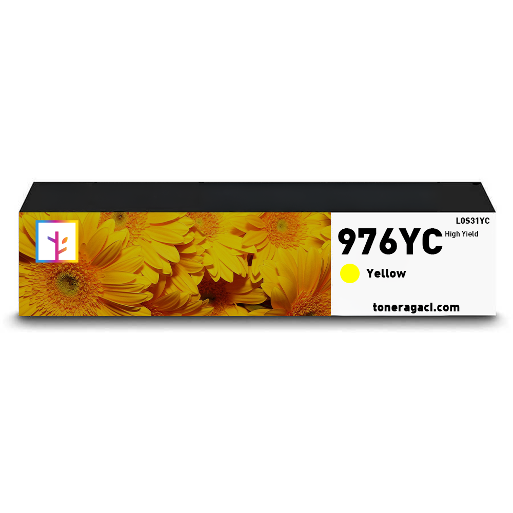 Hp 976YC-L0S31YC Yüksek Kapasiteli Muadil Sarı Kartuş