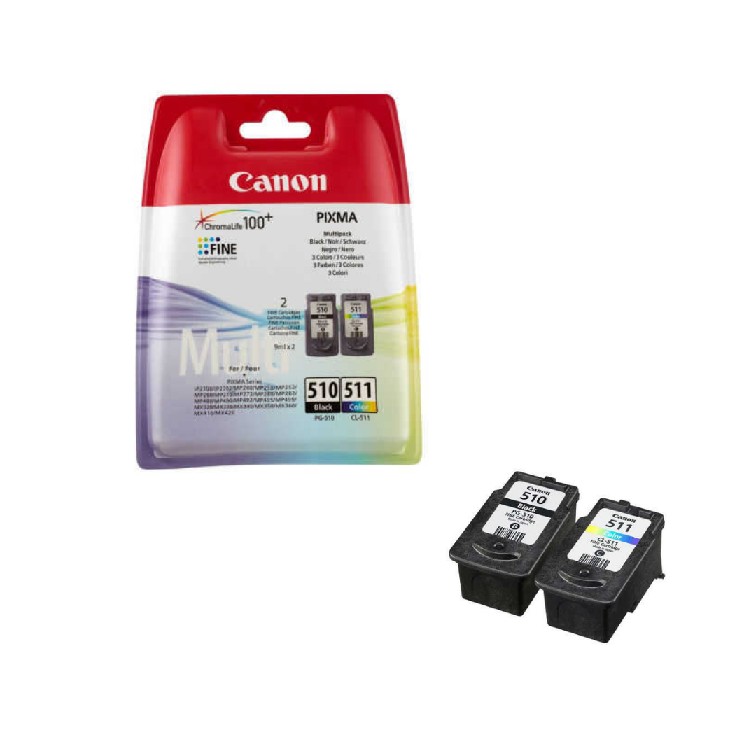 Canon PG-510 CL-511 Siyah Renkli Orijinal Kartuş Avantaj Paketi