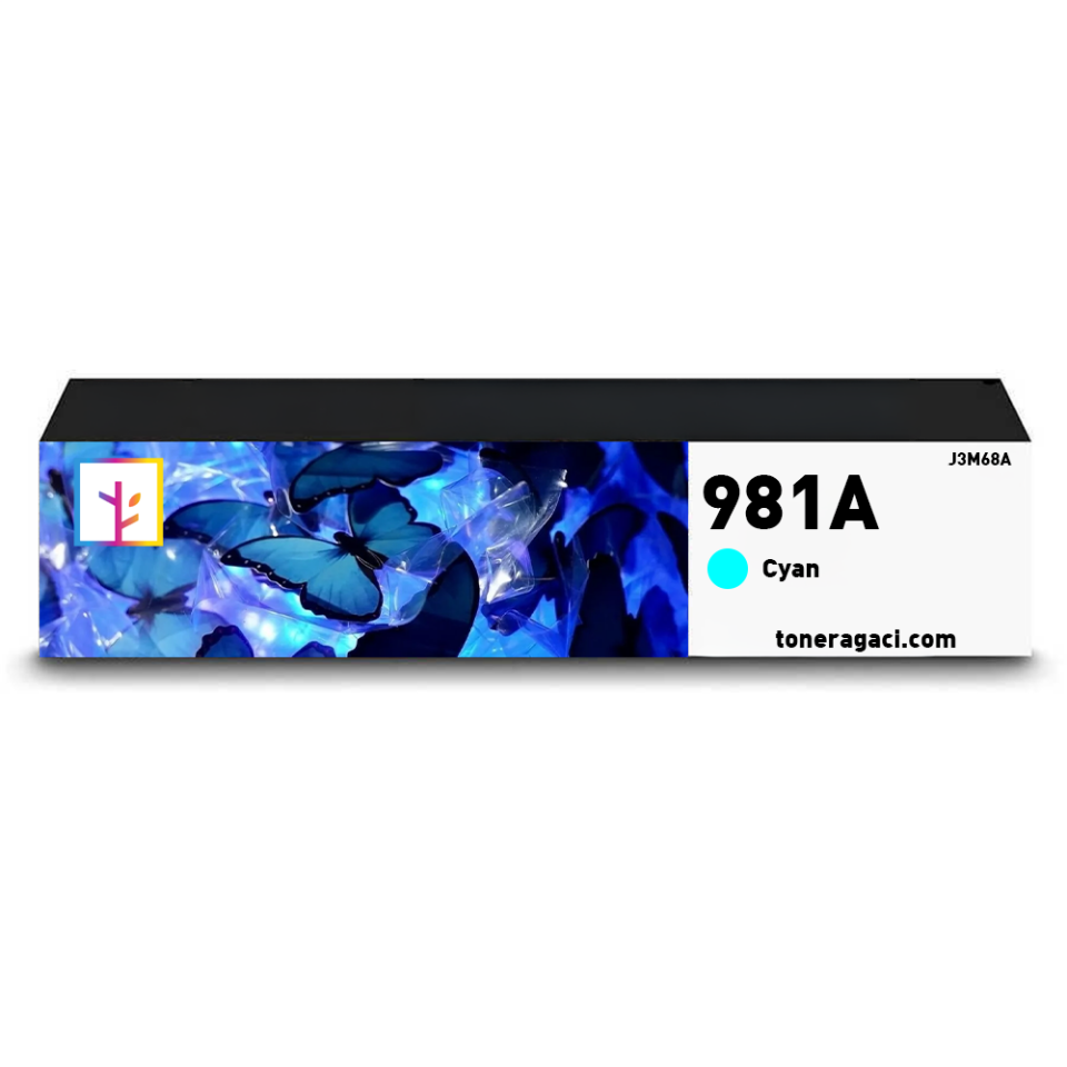 Hp 981A-J3M68A Mavi Muadil Kartuş