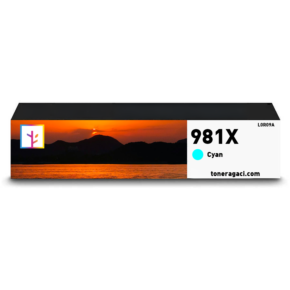 Hp 981X-L0R09A Mavi Muadil Kartuş