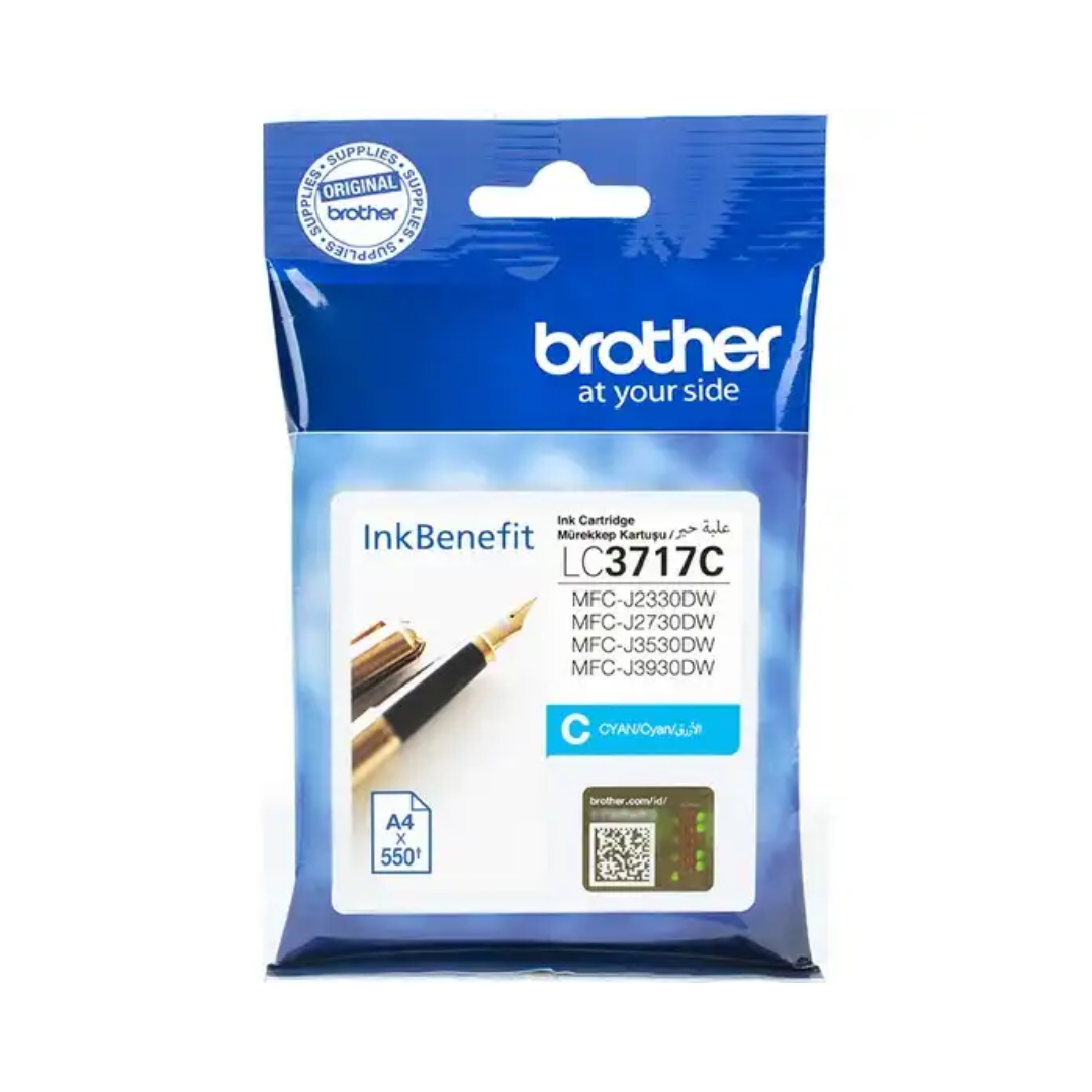 Brother LC-3717 Mavi Orjinal Kartuş