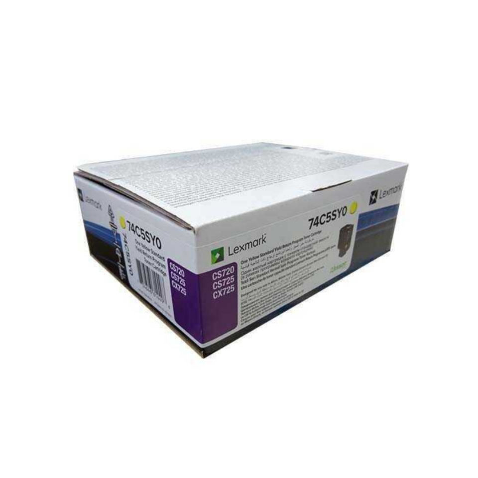Lexmark CS720-74C5SY0 Sarı Orjinal Toner