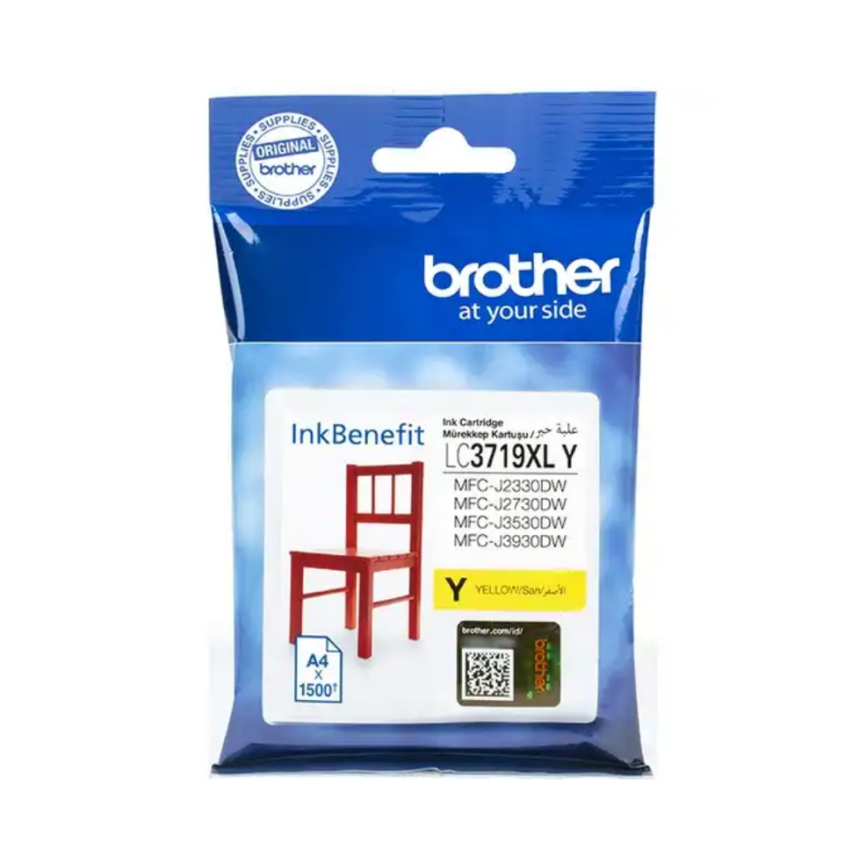 Brother LC-3719XL Sarı Orjinal Kartuş Yüksek Kapasiteli
