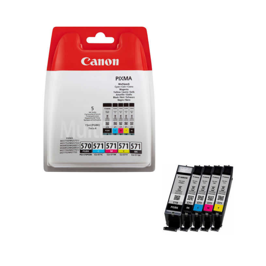 Canon PGI-570/CLI-571 Orjinal Kartuş Avantaj Paketi - Kutusuz