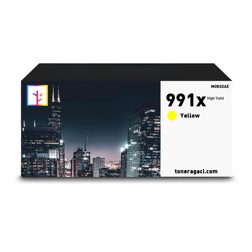 Hp 991X-M0J98AE Sarı Muadil Kartuş Yüksek Kapasiteli