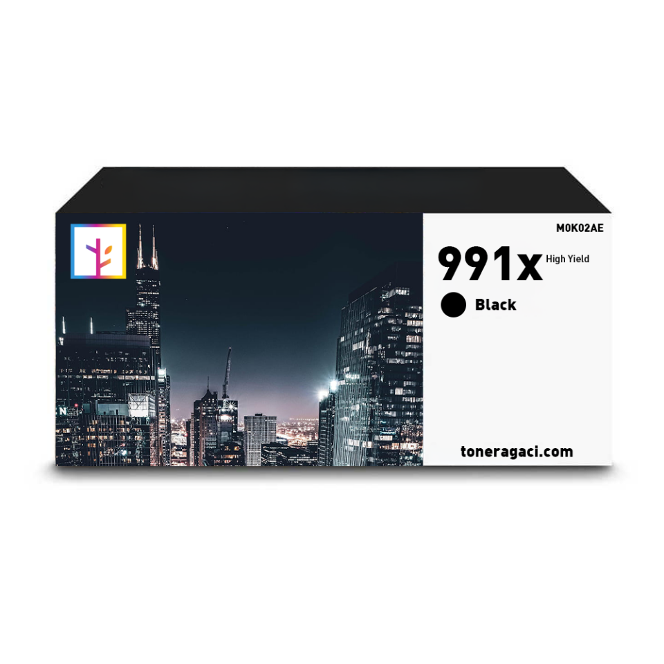 Hp 991X-M0K02AE Siyah Muadil Kartuş Yüksek Kapasiteli
