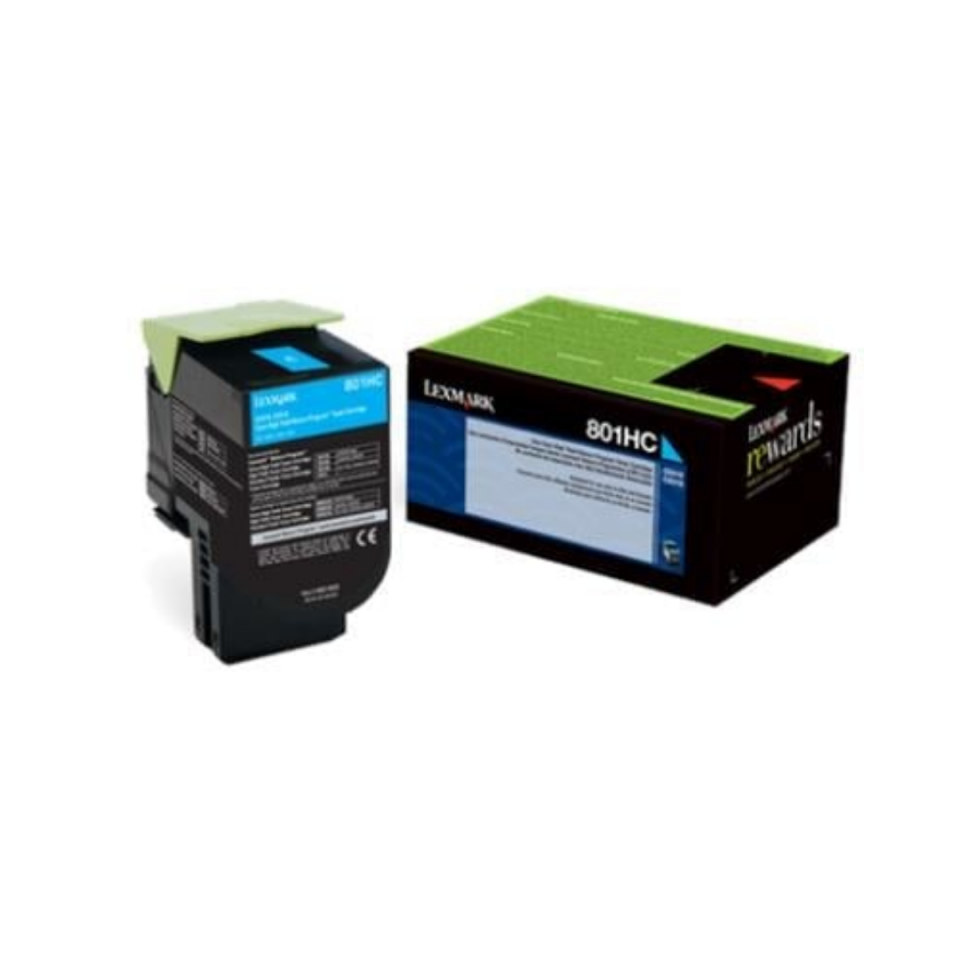 Lexmark CX410-80C8HC0 Mavi Orjinal Toner
