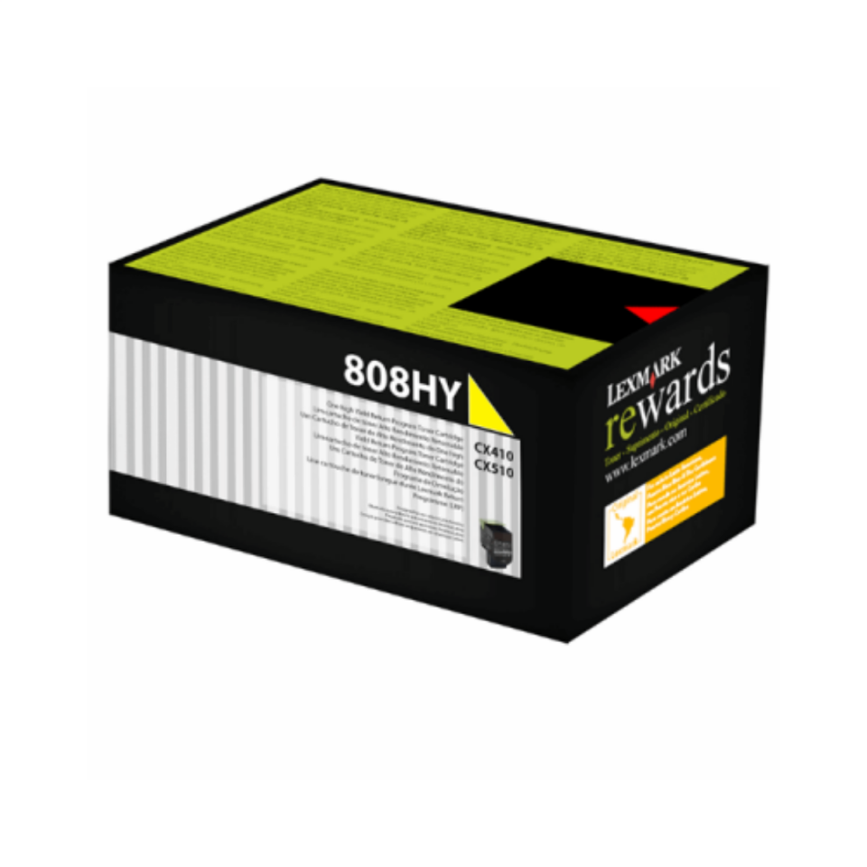 Lexmark CX410-80C8HY0 Sarı Orjinal Toner