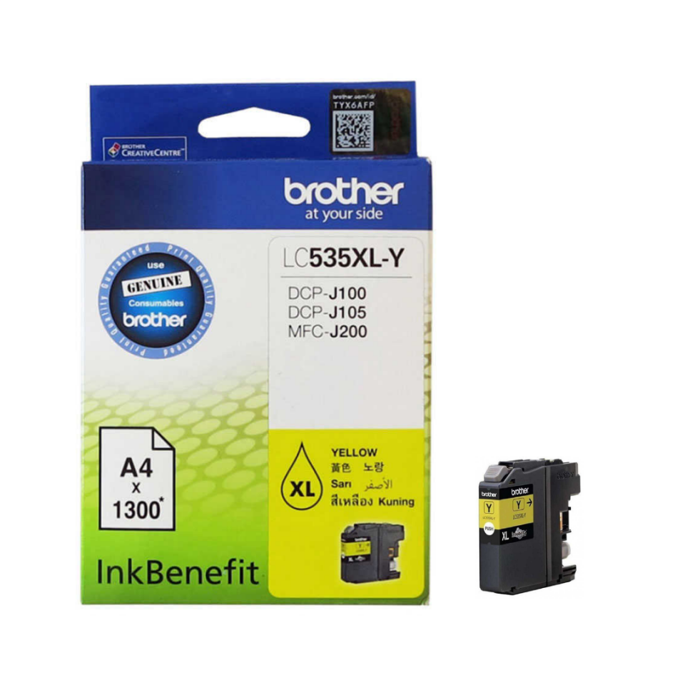 Brother LC535XL Sarı Orjinal Kartuş