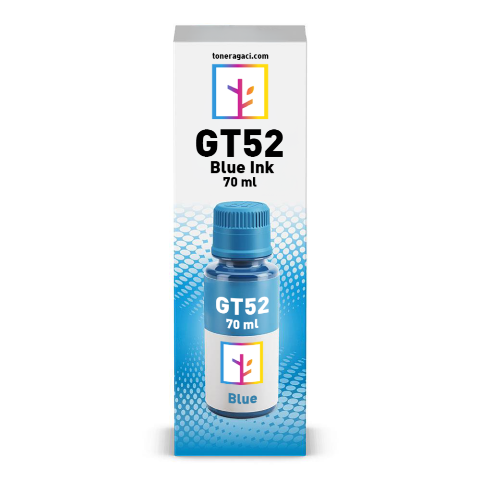 Hp GT52-M0H54AE Mavi Muadil Mürekkep (70 ML)