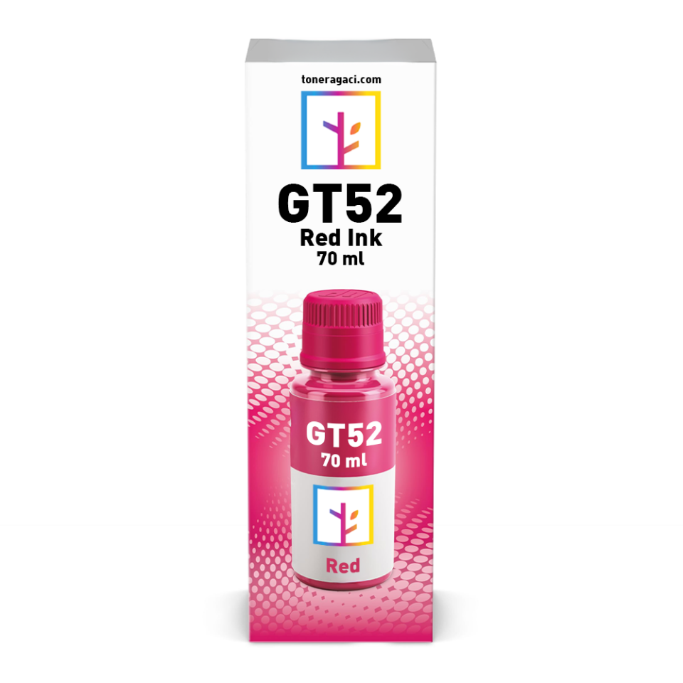 Hp GT52-M0H55AE Kırmızı Muadil Mürekkep (70 ML)
