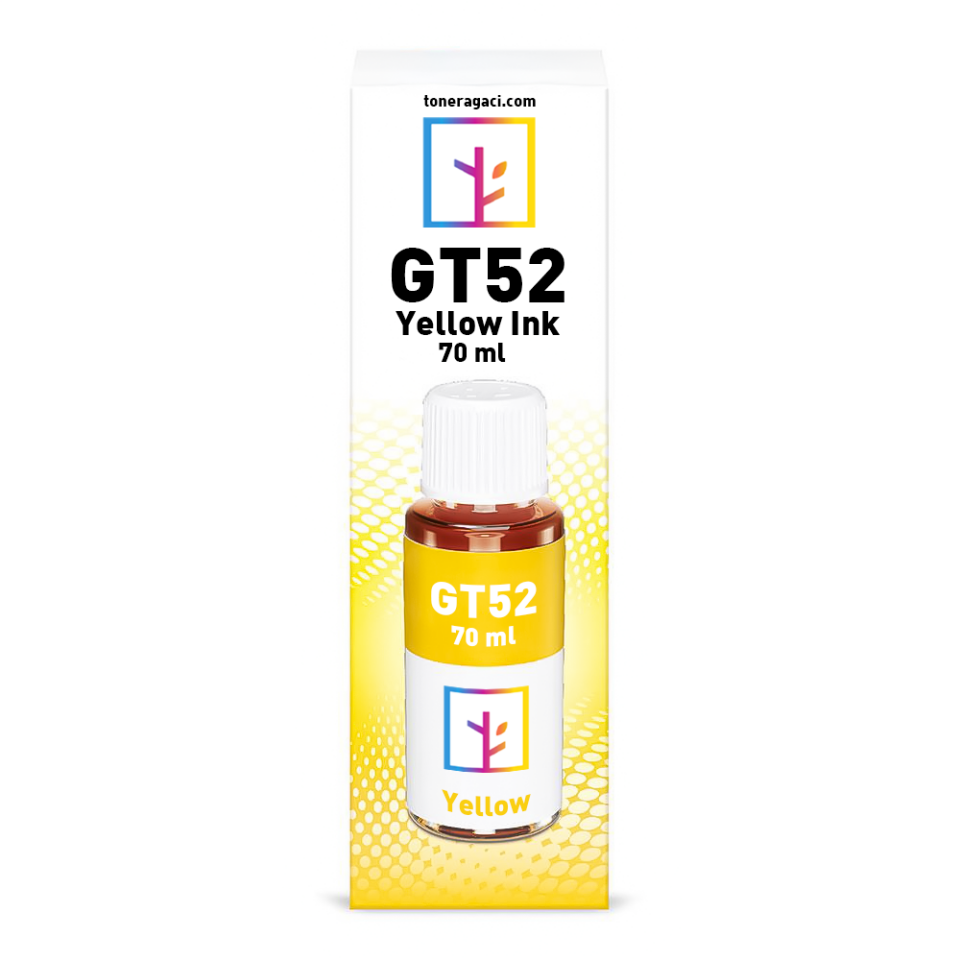 Hp GT52-M0H56AE Sarı Muadil Mürekkep (70 ML)