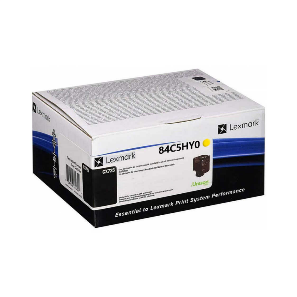 Lexmark CX725-84C5HY0 Sarı Orijinal Toner