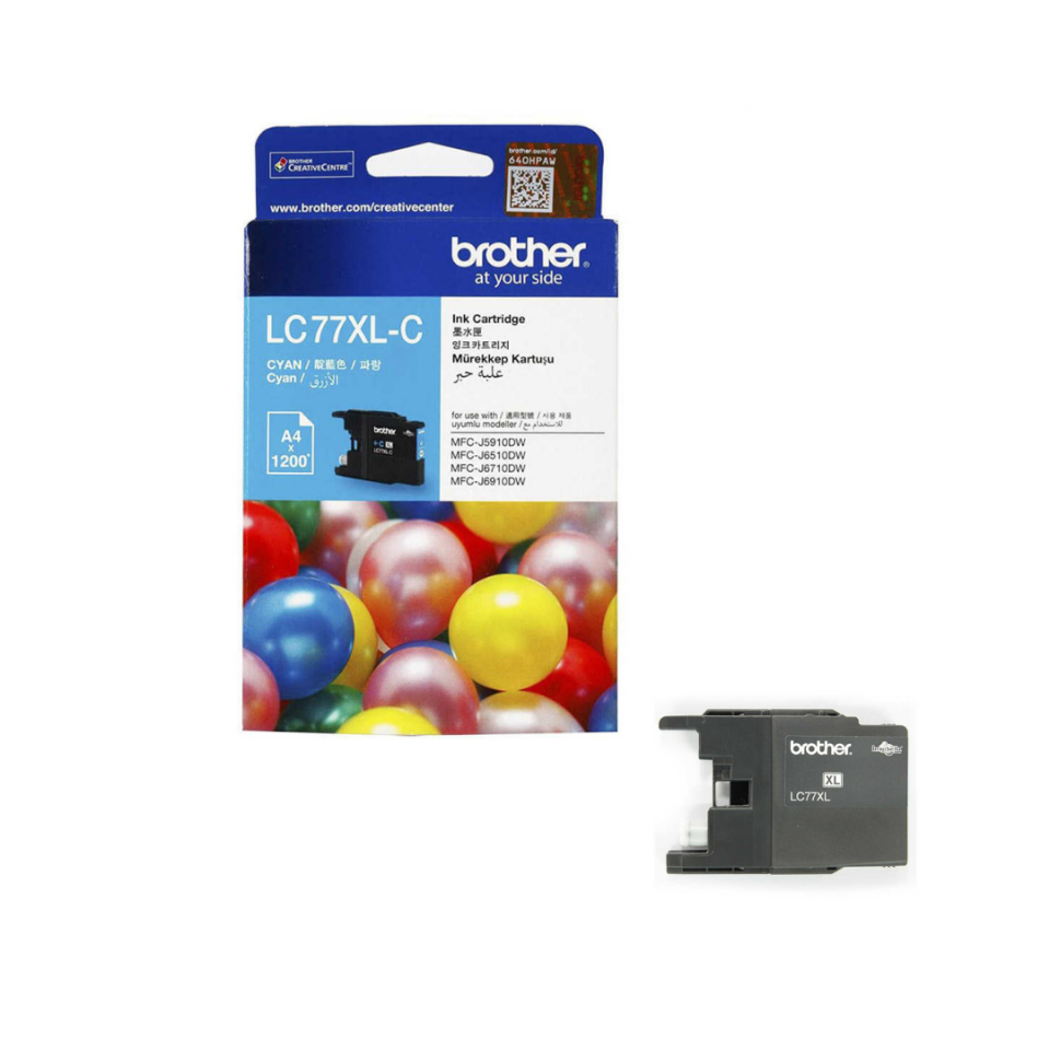 Brother LC77XL Mavi Orjinal Kartuş