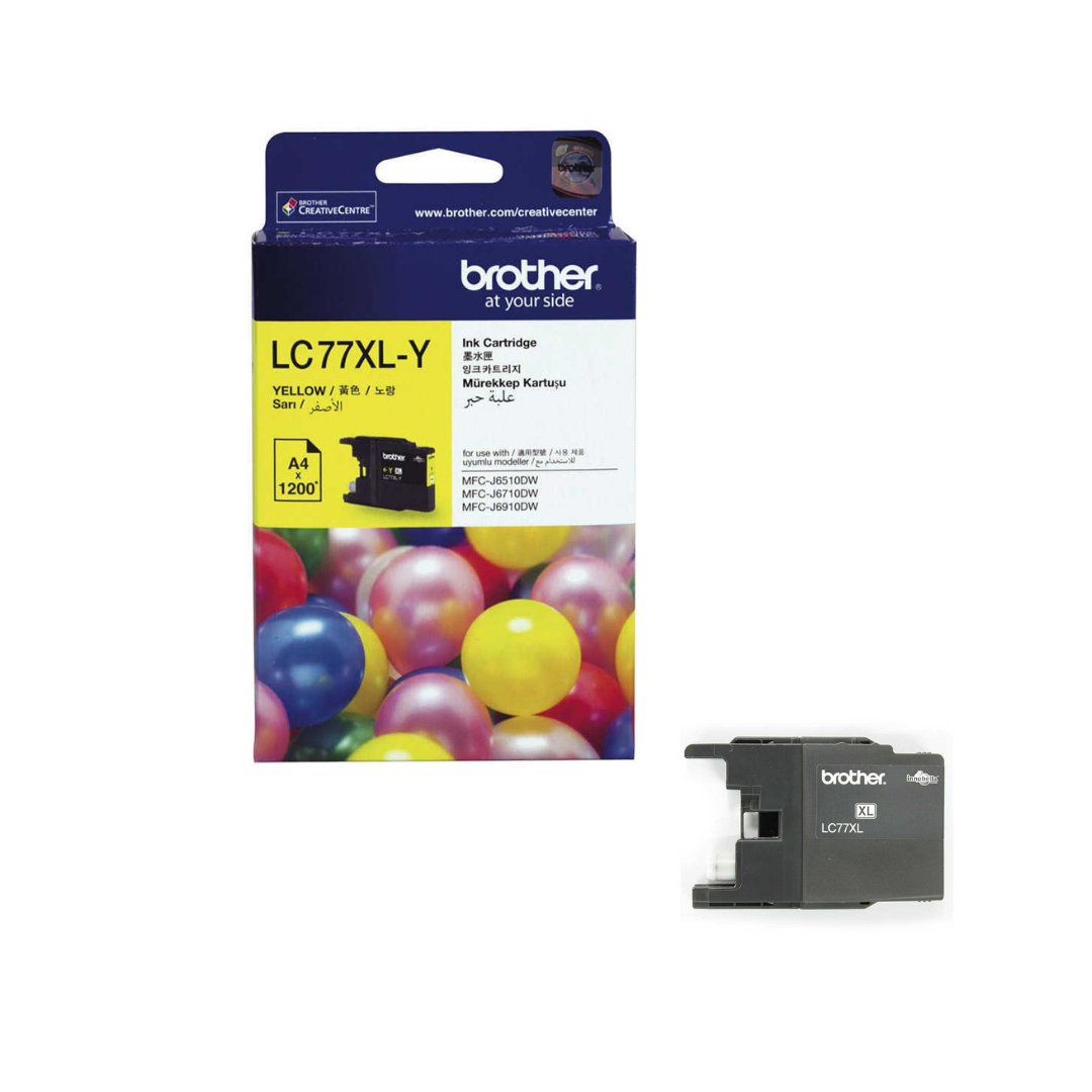 Brother LC77XL Sarı Orjinal Kartuş