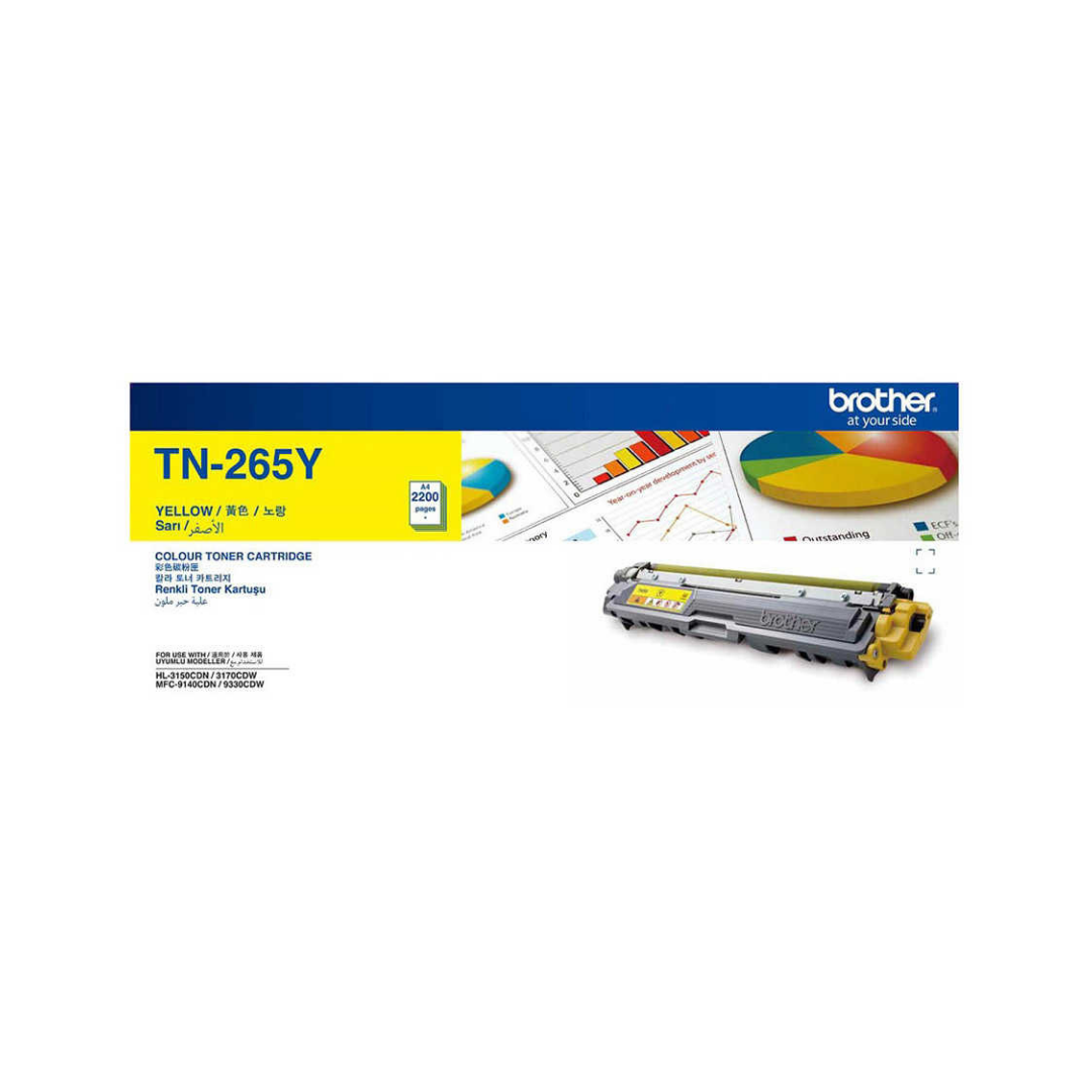 Brother TN-265 Sarı Orjinal Toner Yüksek Kapasiteli