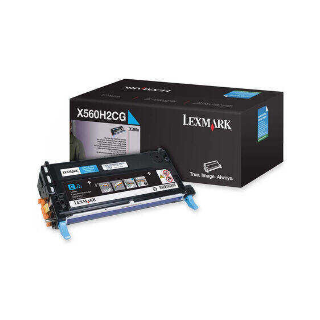 Lexmark X560-X560H2CG Mavi Orjinal Toner Yüksek Kapasiteli