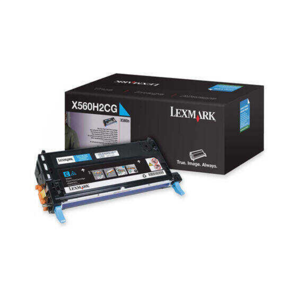 Lexmark X560-X560H2CG Mavi Orjinal Toner Yüksek Kapasiteli