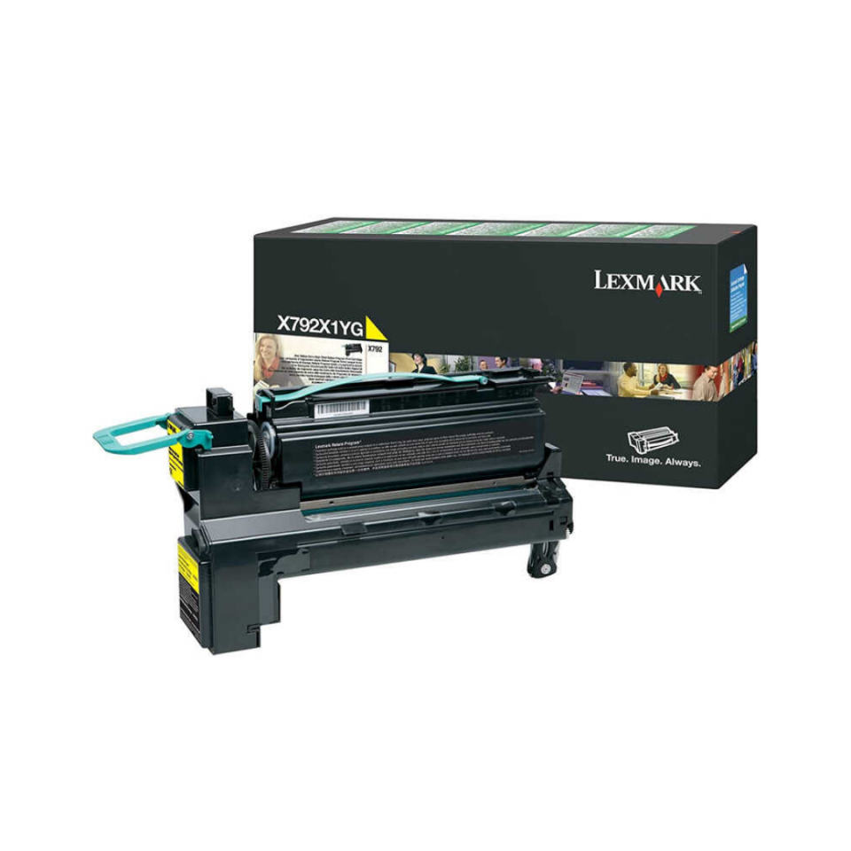 Lexmark X792-X792X1YG Sarı Orjinal Toner Yüksek Kapasiteli