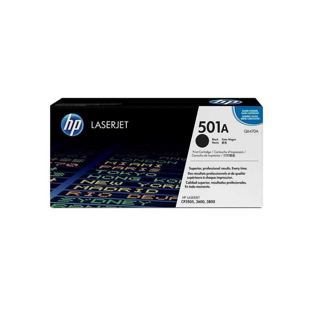 Hp 501A-Q6470A Siyah Orjinal Toner