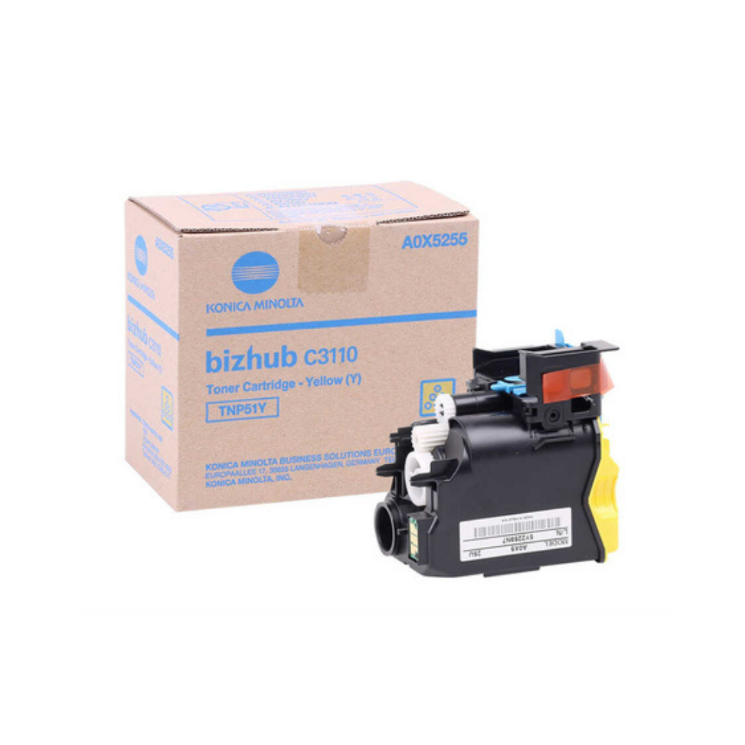 Konica Minolta TNP-51/A0X5255 Sarı Orjinal Fotokopi Toner
