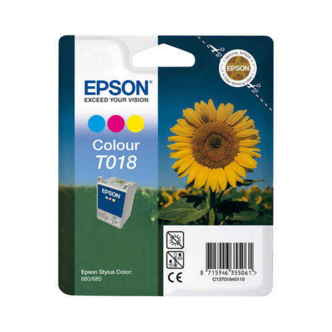 Epson T018-C13T01840120 Renkli Orjinal Kartuş