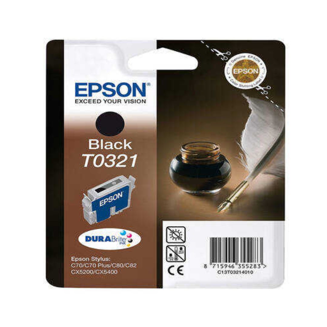 Epson T0321-C13T03214020 Siyah Orjinal Kartuş