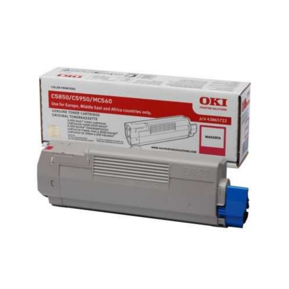 Oki C5850-43865742 Kırmızı Orjinal Toner