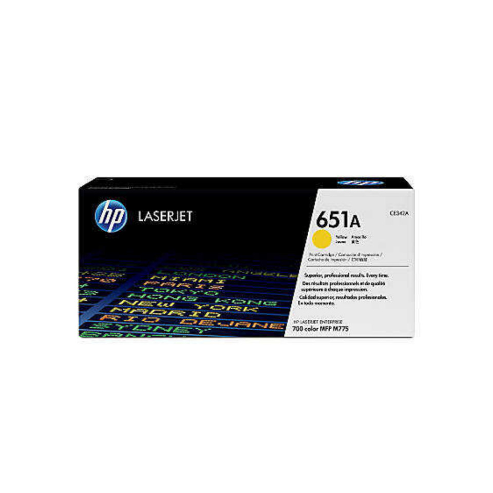 Hp 651A-CE342A Sarı Orjinal Toner