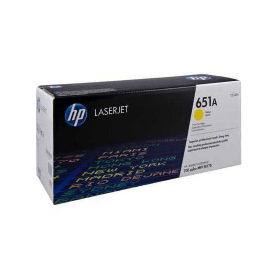 Hp 651A-CE342A Sarı Orjinal Toner