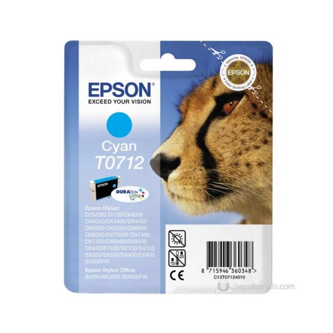 Epson T0712-C13T07124020 Mavi Orjinal Kartuş
