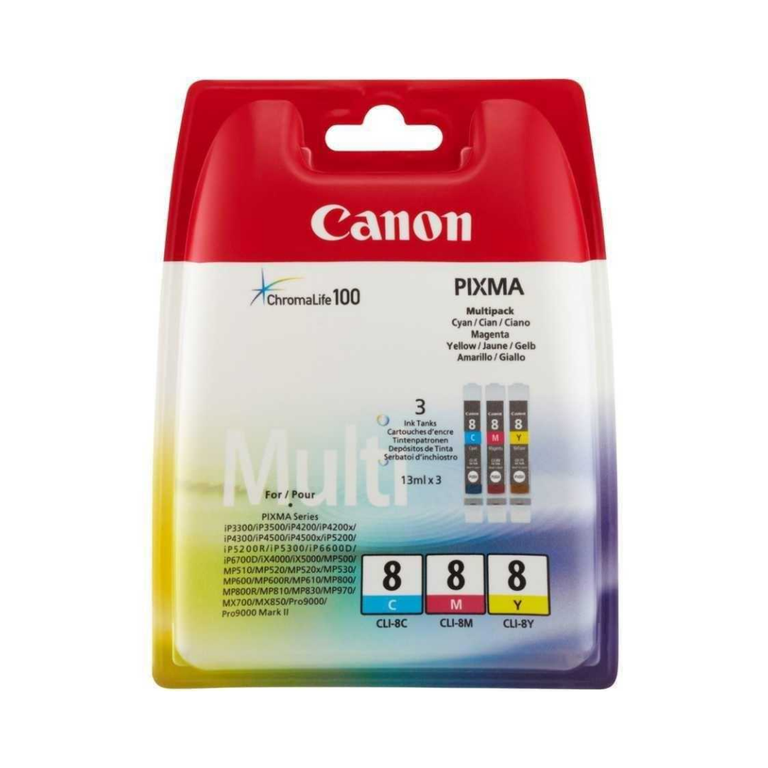 Canon CLI-8C/CLI-8M/CLI-8Y Orjinal Kartuş Avantaj Paketi