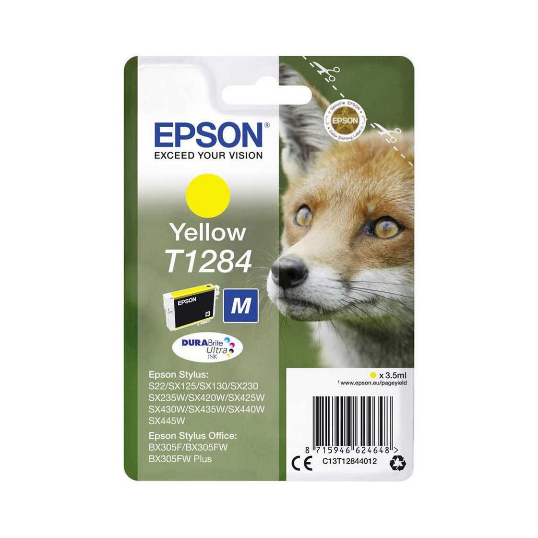Epson T1284-C13T12844020 Sarı Orjinal Kartuş
