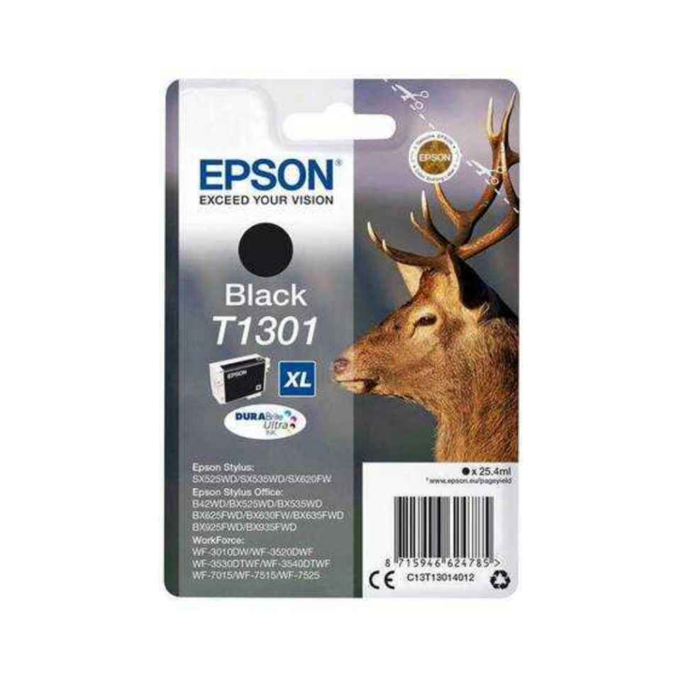 Epson T1301-C13T13014020 Siyah Orjinal Kartuş