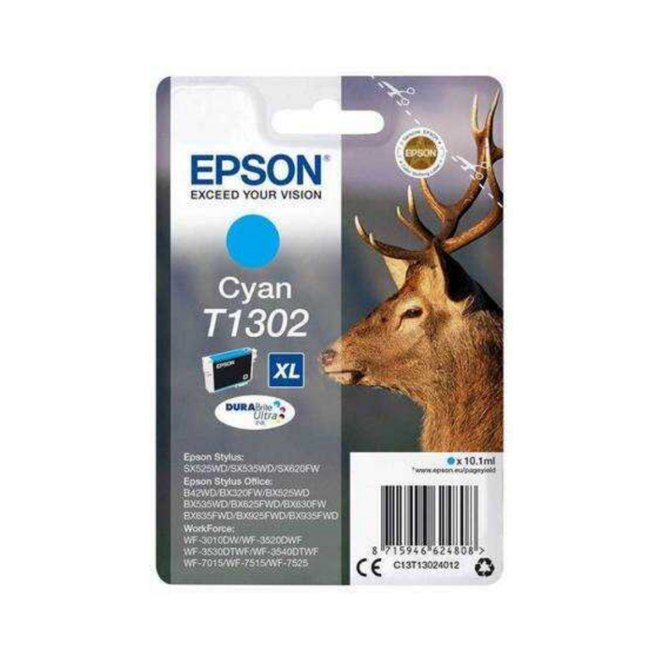 Epson T1302-C13T13024020 Mavi Orjinal Kartuş