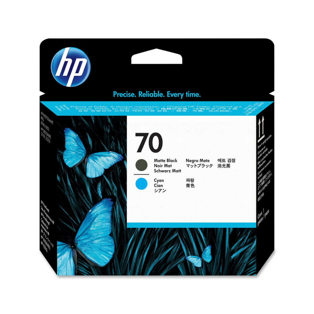 Hp 70-C9404A Orjinal Mat Siyah Ve Mavi Baskı Kafası