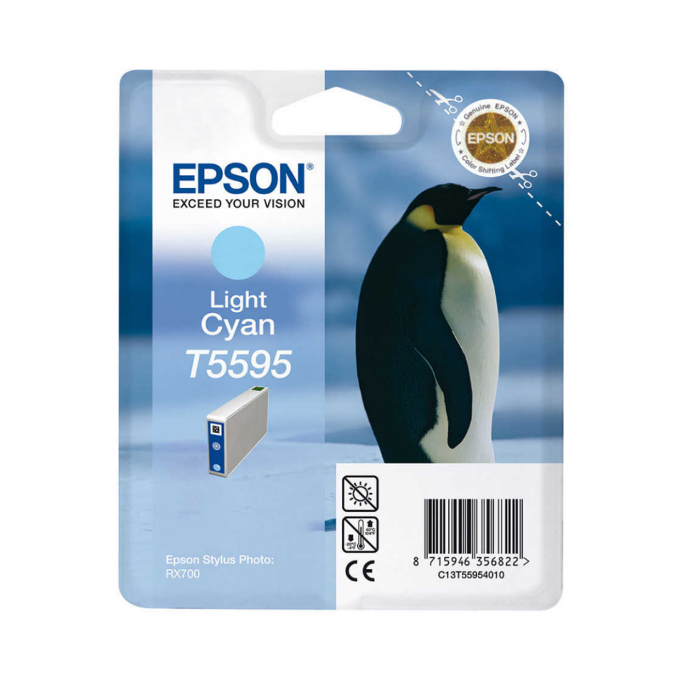 Epson T5595-C13T55954020 Açık Mavi Orjinal Kartuş