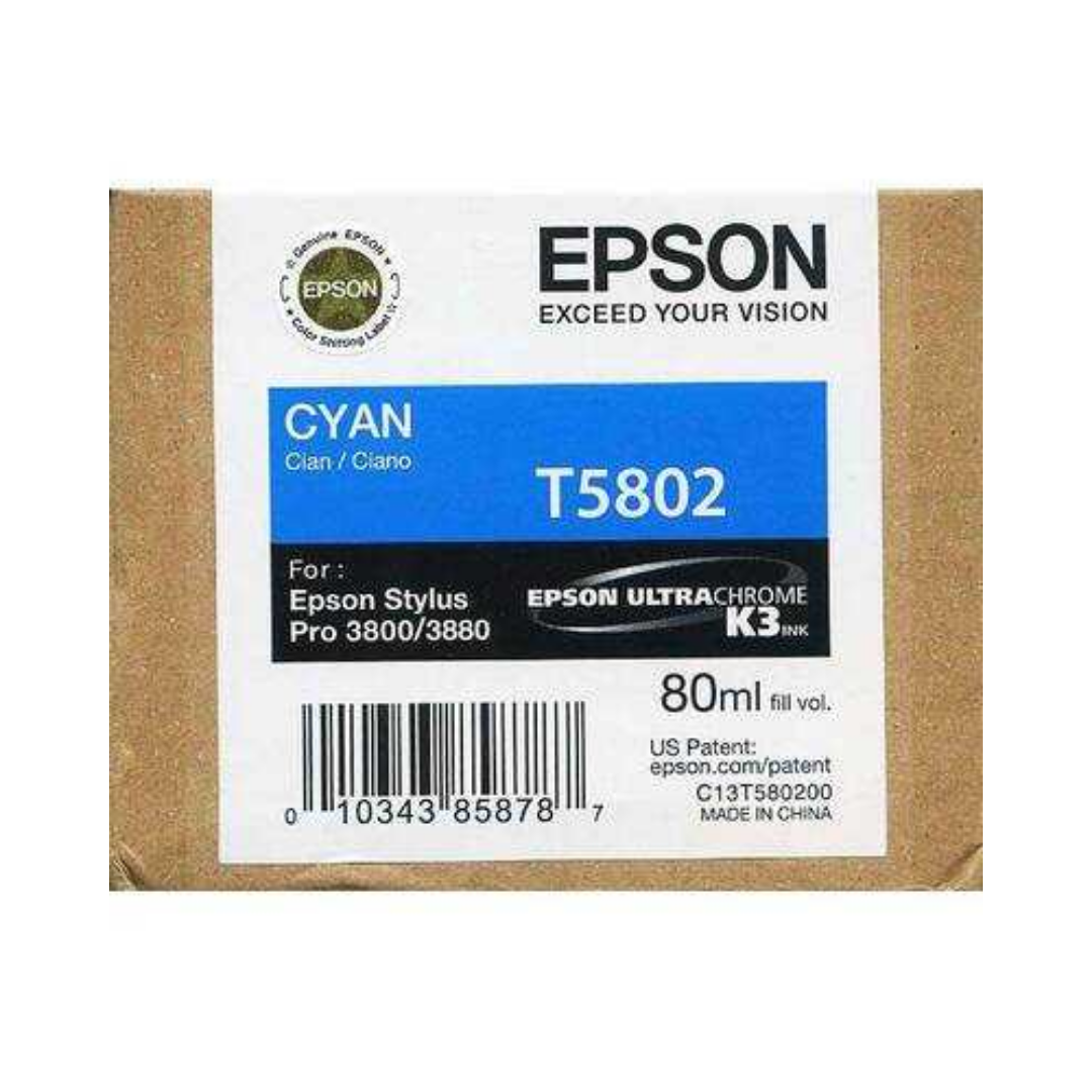 Epson T5802-C13T580200 Mavi Orjinal Kartuş