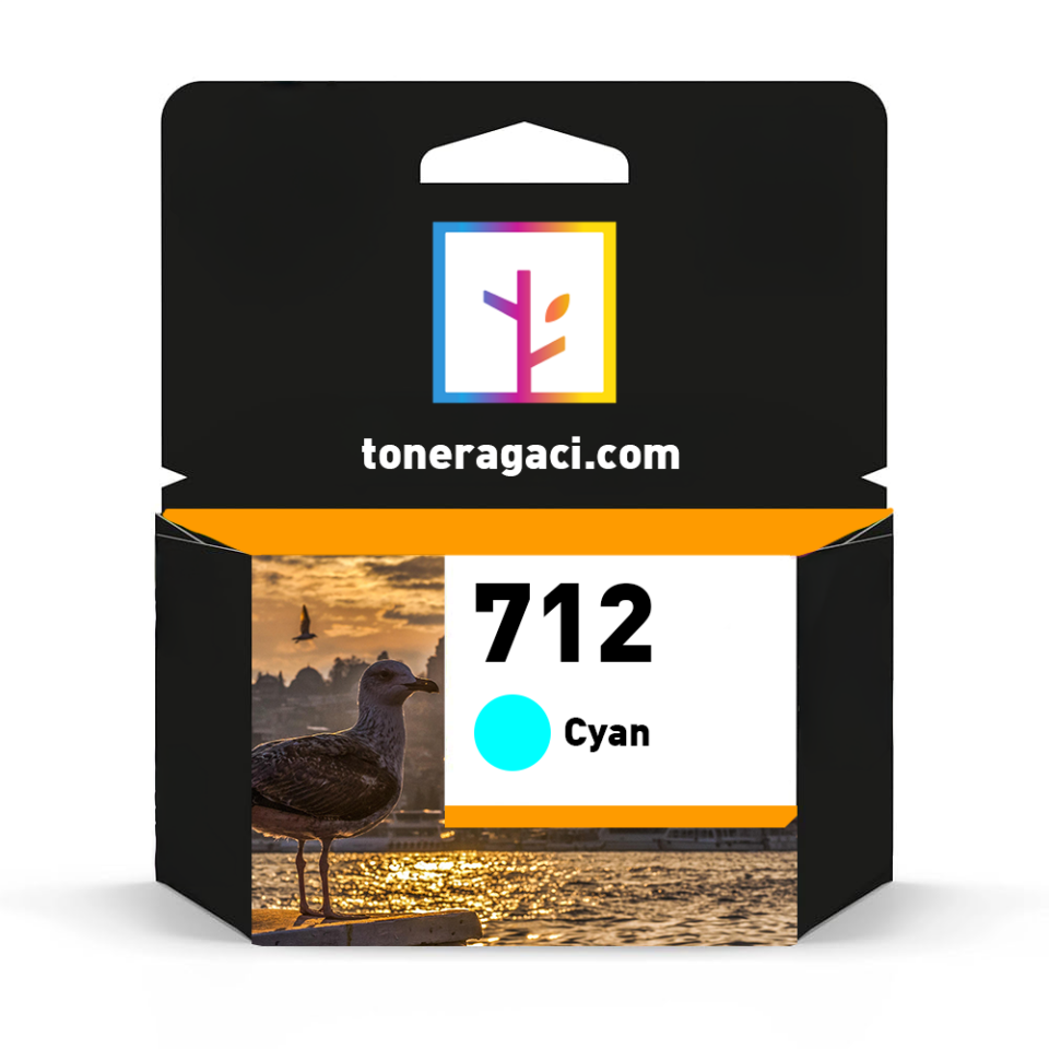 Hp 712-3ED67A Mavi Muadil Kartuş