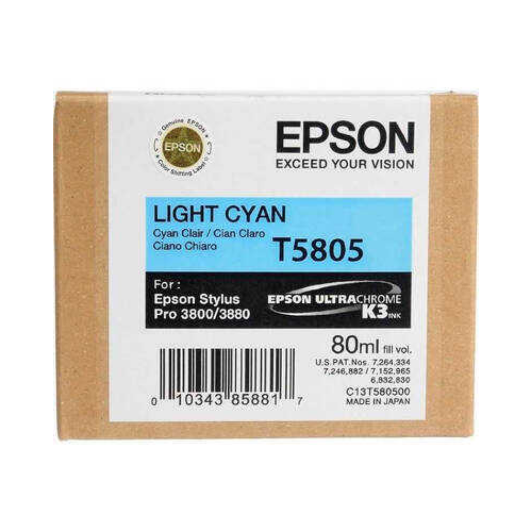Epson T5805-C13T580500 Açık Mavi Orjinal Kartuş