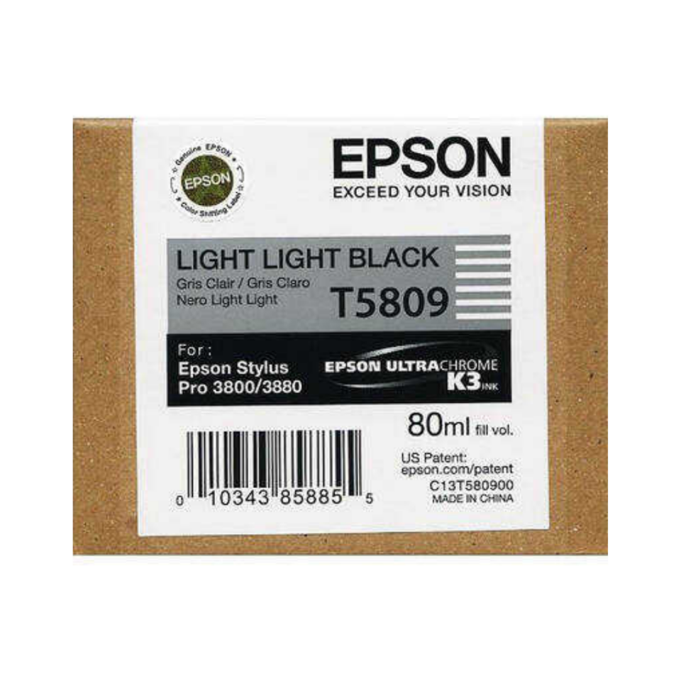 Epson T5809-C13T580900 Açık Açık Siyah Orjinal Kartuş