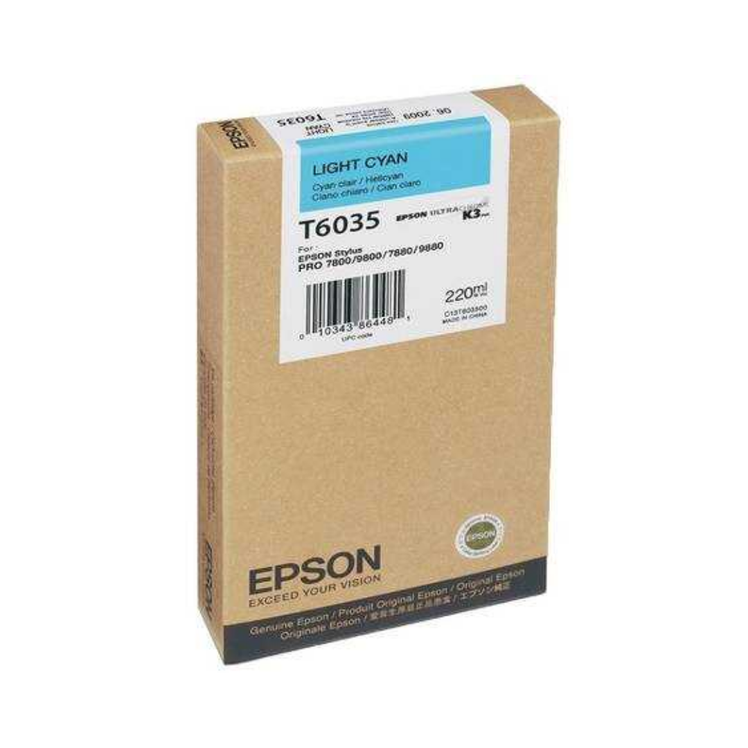 Epson T6035-C13T603500 Açık Mavi Orjinal Kartuş
