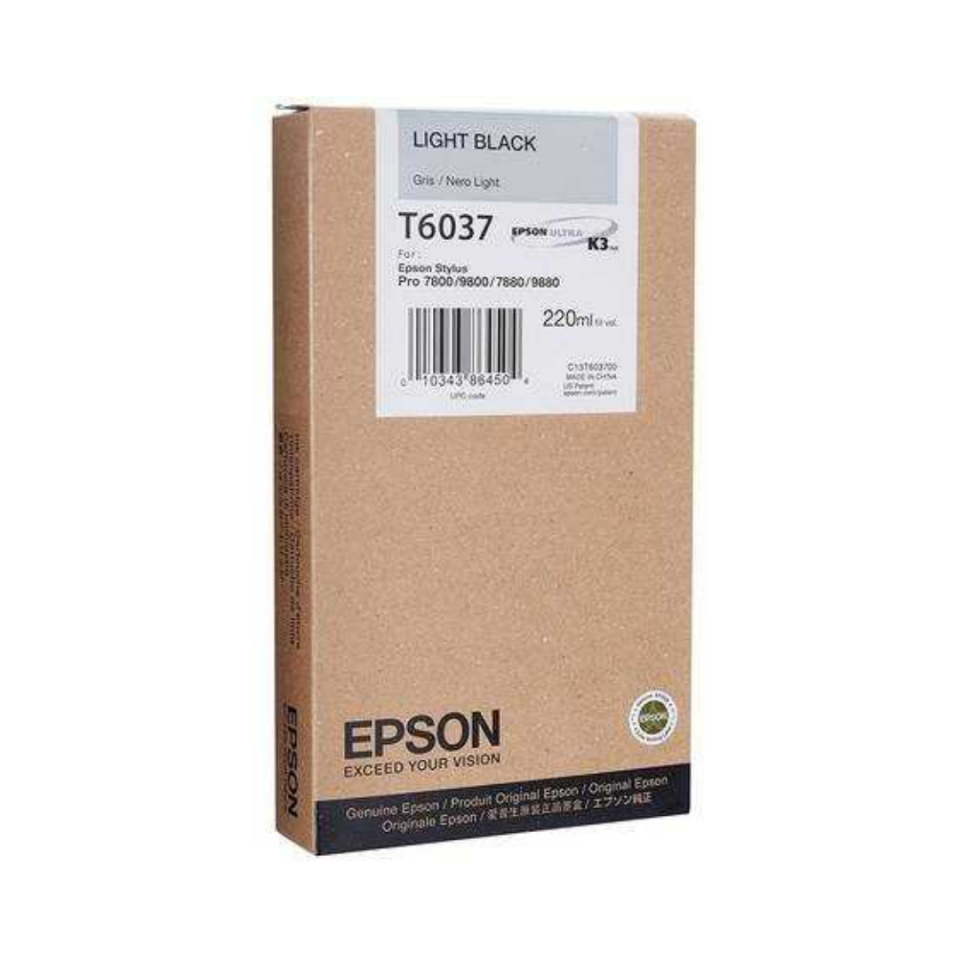 Epson T6037-C13T603700 Açık Siyah Orjinal Kartuş
